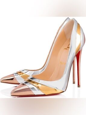 Christian Louboutin Eklectica 120 Specchio Multi Mirror Pumps EU 40.5 NIB
